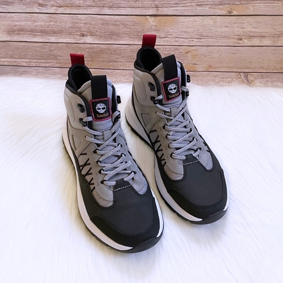 Timberland Men’s Boroughs Project Mid Boots In Light Grey - Picture 2 of 7